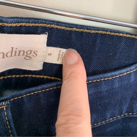 [Soft Surroundings] Dark Wash Elastic Waist Straight Leg Denim Jeans - Picture 6 of 10